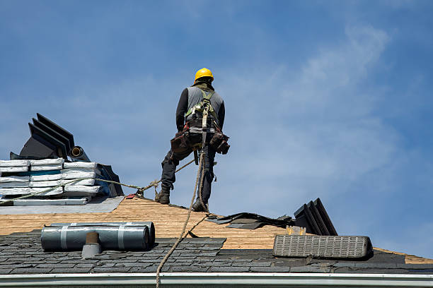 Professional Gutter Installation technician working in Grand Rapids, MI